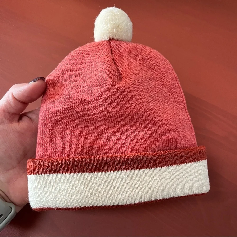 Smartwool Infant Baby Wool Blend Pom Beanie Winter Hat Coral Pink